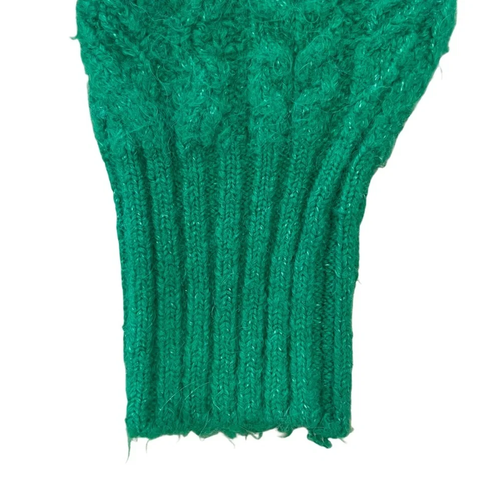 Zara Emerald Green Long Sleeve Cardigan w/ Decorative Buttons-Size Small - Picture 4 of 9